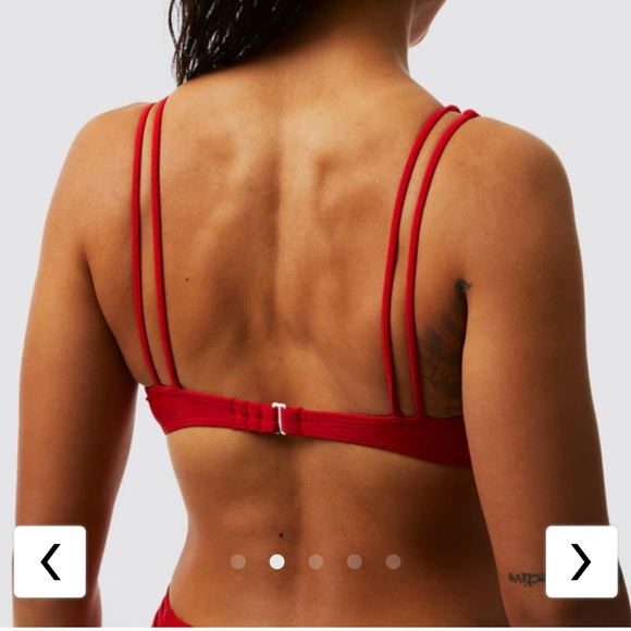 Born Primitive Coastal Bikini Top (Bright Red) size XL - Picture 2 of 5
